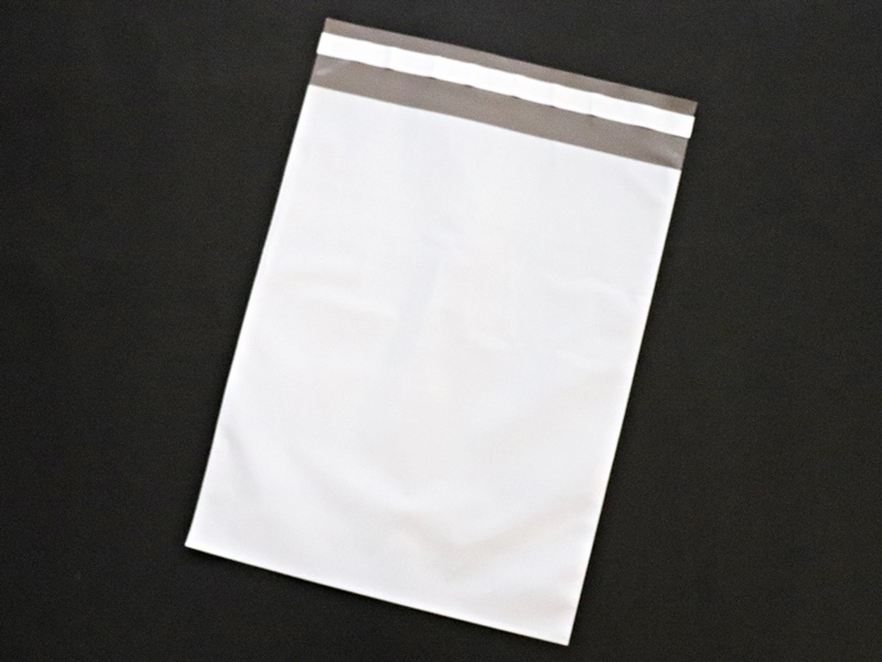 宅配袋（ポリエチレン製）白／グレー